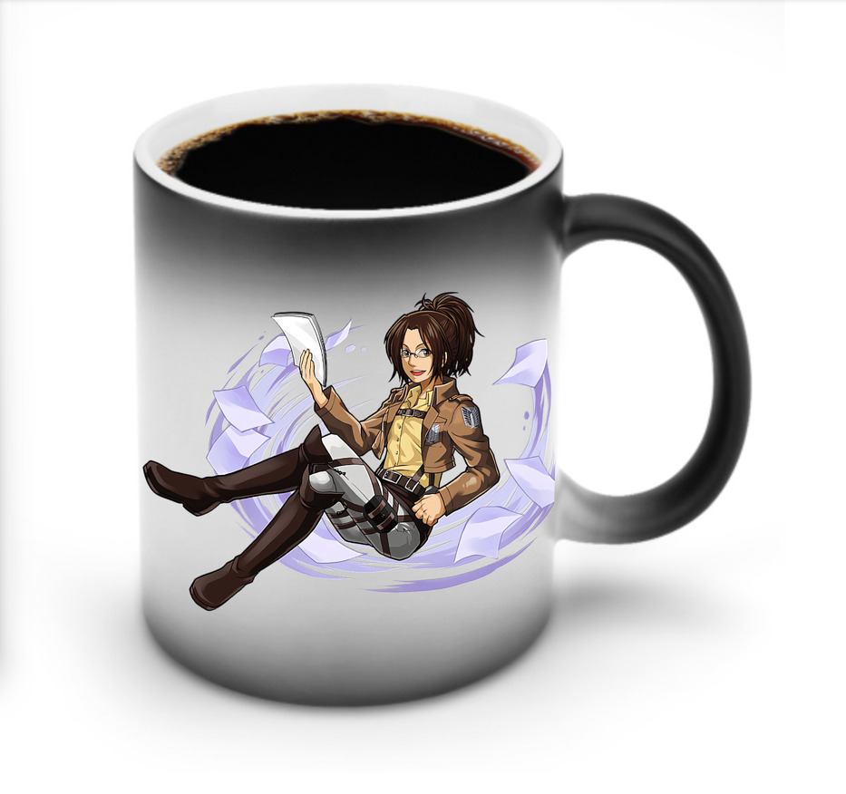 （画像用） 進撃の巨人 ハンジ·ゾエ Attack on Titan Hanji Zoe 温度変色マグカップ