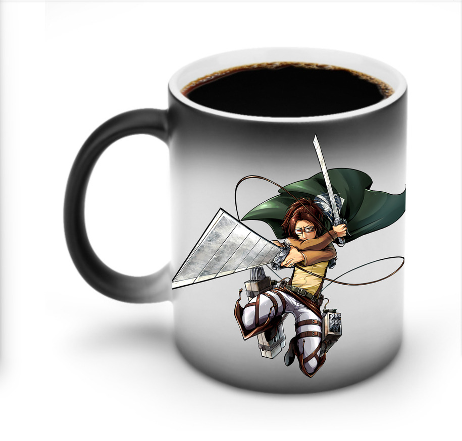 （画像用） 進撃の巨人 ハンジ·ゾエ Attack on Titan Hanji Zoe 温度変色マグカップ