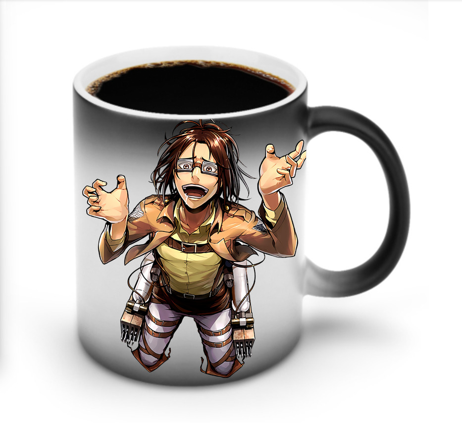 （画像用） 進撃の巨人 ハンジ·ゾエ Attack on Titan Hanji Zoe 温度変色マグカップ