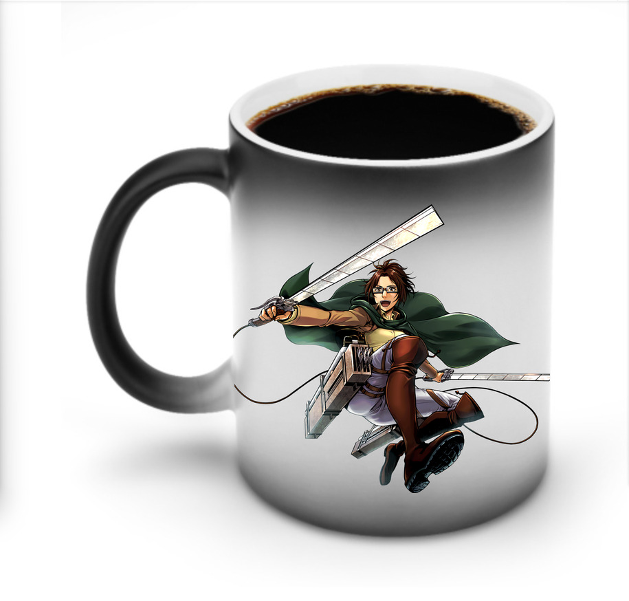 （画像用） 進撃の巨人 ハンジ·ゾエ Attack on Titan Hanji Zoe 温度変色マグカップ