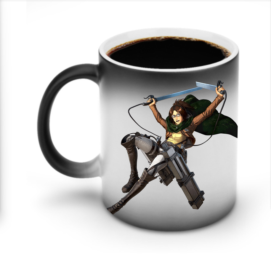 （画像用） 進撃の巨人 ハンジ·ゾエ Attack on Titan Hanji Zoe 温度変色マグカップ