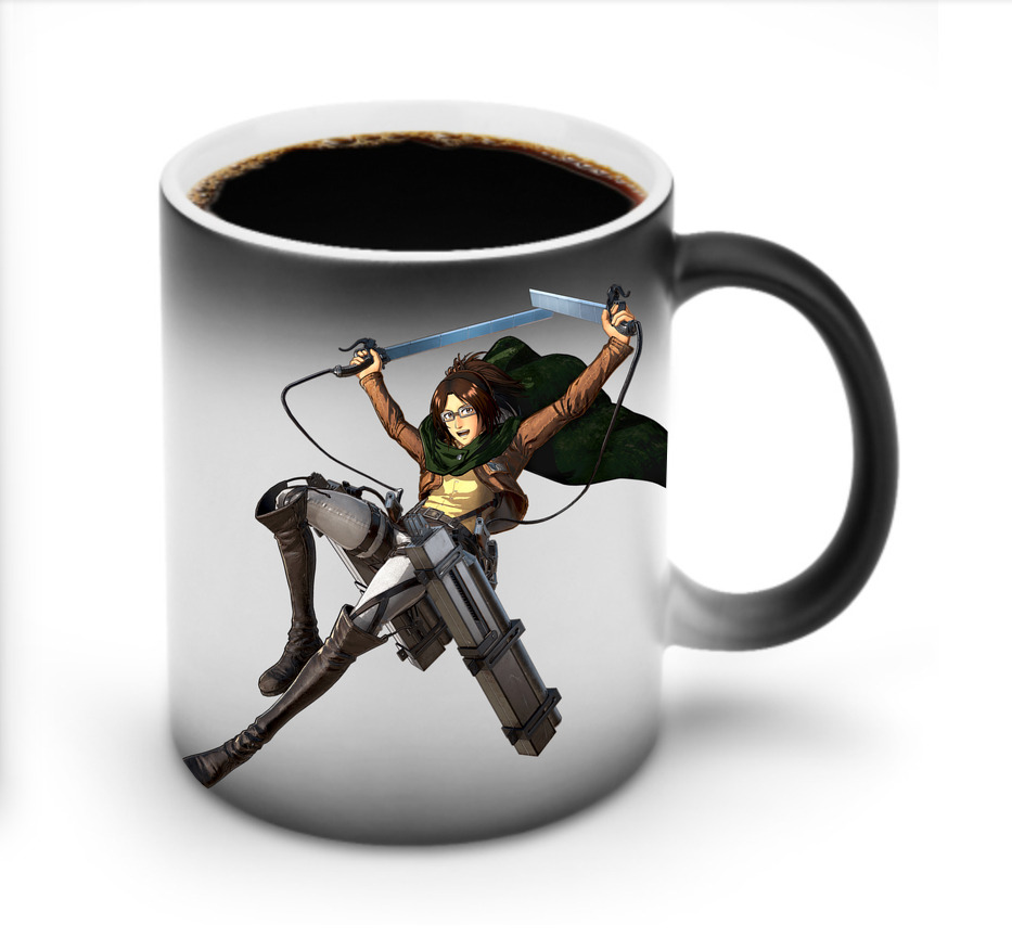（画像用） 進撃の巨人 ハンジ·ゾエ Attack on Titan Hanji Zoe 温度変色マグカップ