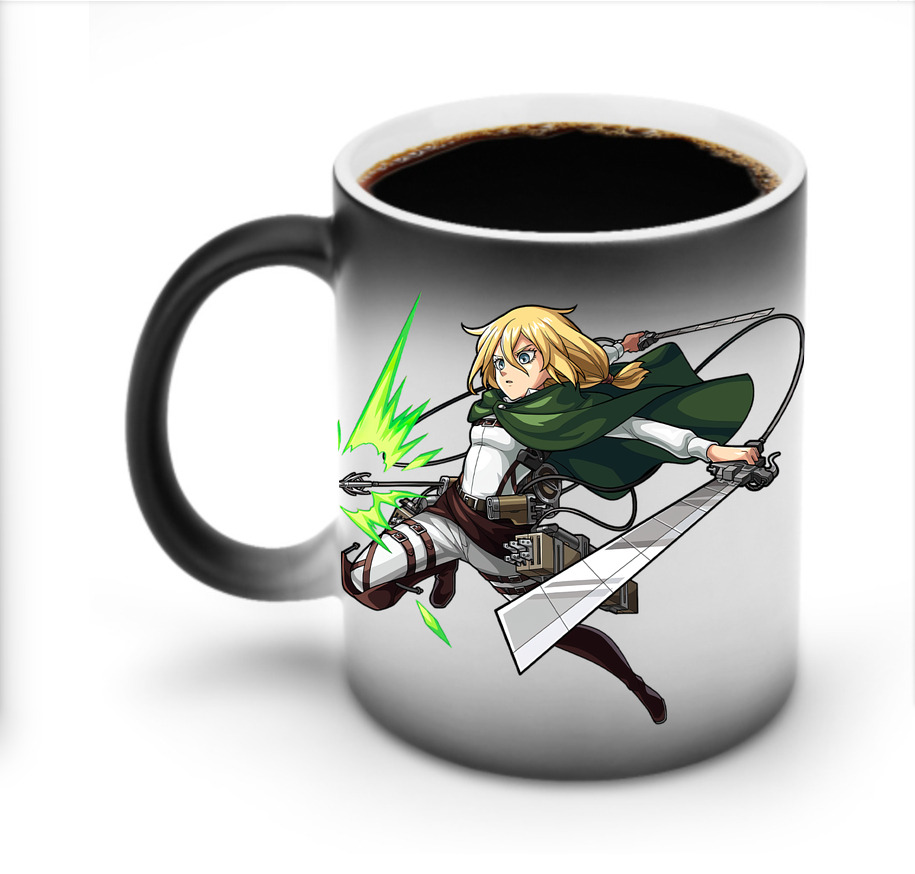 （画像用） 進撃の巨人 クリスタ·レンズ Attack on Titan Christa Lenz 温度変色マグカップ