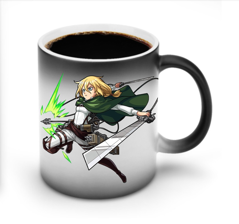 （画像用） 進撃の巨人 クリスタ·レンズ Attack on Titan Christa Lenz 温度変色マグカップ