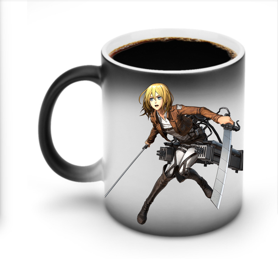 （画像用） 進撃の巨人 クリスタ·レンズ Attack on Titan Christa Lenz 温度変色マグカップ