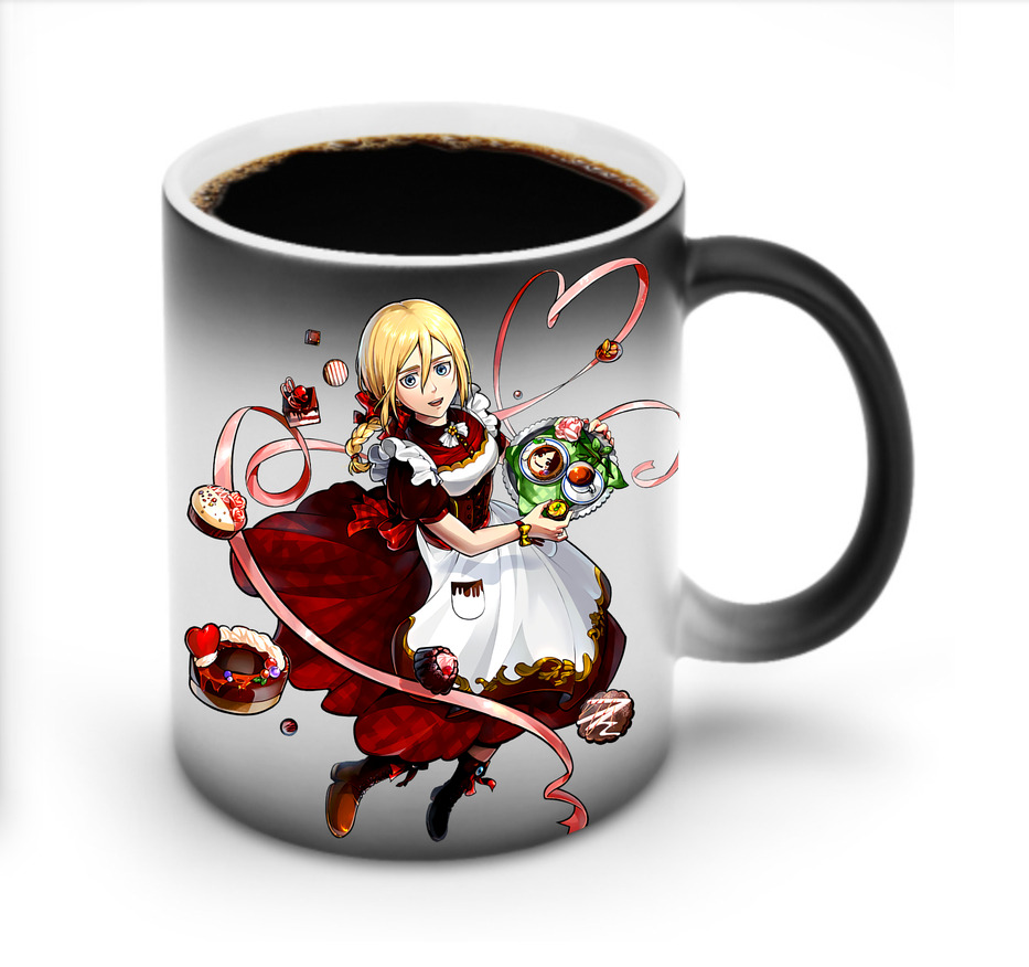 （画像用） 進撃の巨人 クリスタ·レンズ Attack on Titan Christa Lenz 温度変色マグカップ
