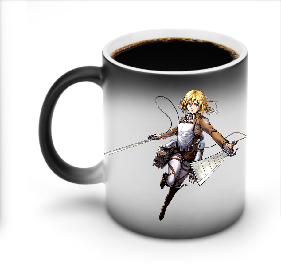 （画像用） 進撃の巨人 クリスタ·レンズ Attack on Titan Christa Lenz 温度変色マグカップ