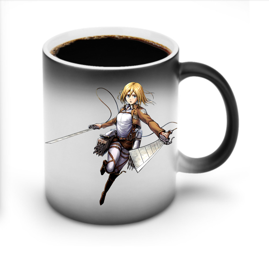 （画像用） 進撃の巨人 クリスタ·レンズ Attack on Titan Christa Lenz 温度変色マグカップ