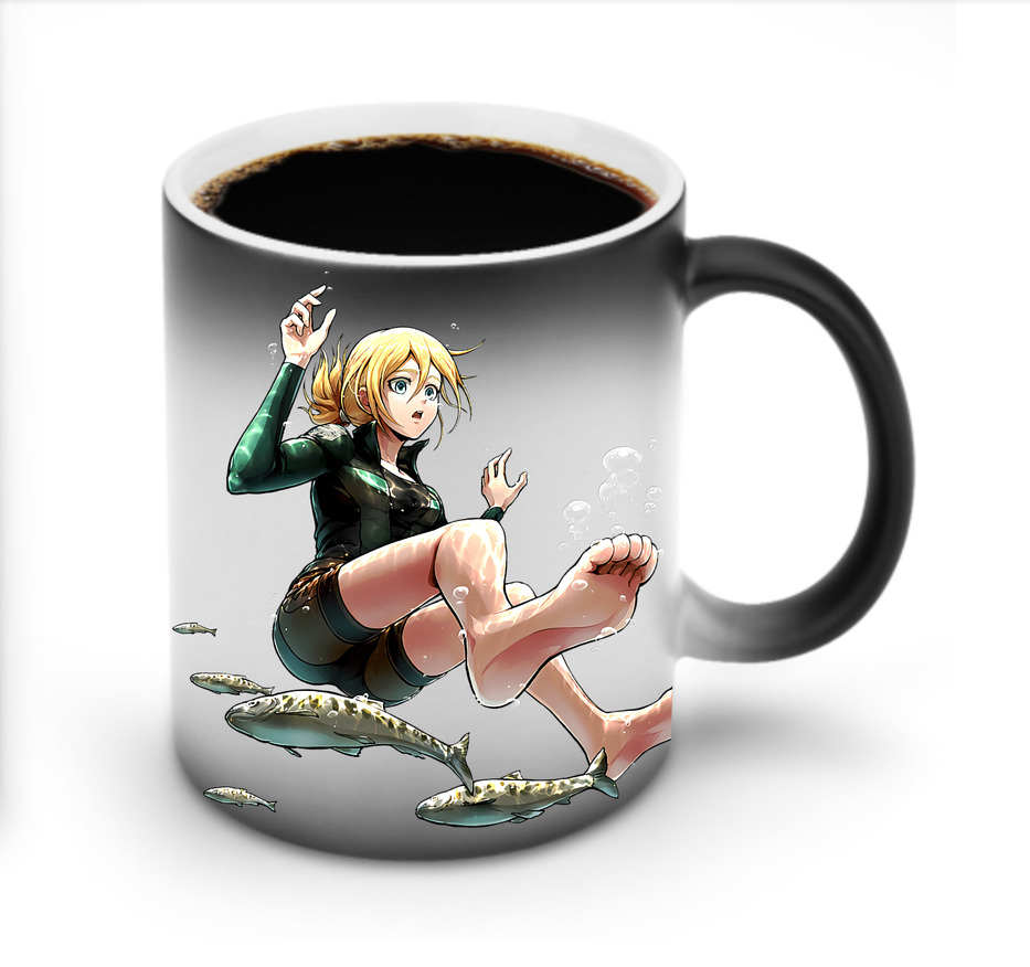 （画像用） 進撃の巨人 クリスタ·レンズ Attack on Titan Christa Lenz 温度変色マグカップ