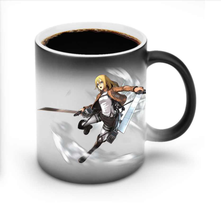 （画像用） 進撃の巨人 クリスタ·レンズ Attack on Titan Christa Lenz 温度変色マグカップ