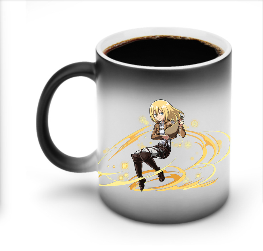 （画像用） 進撃の巨人 クリスタ·レンズ Attack on Titan Christa Lenz 温度変色マグカップ