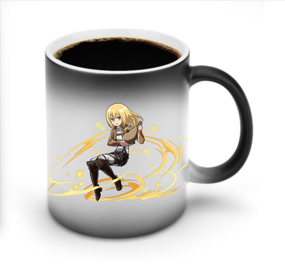 （画像用） 進撃の巨人 クリスタ·レンズ Attack on Titan Christa Lenz 温度変色マグカップ
