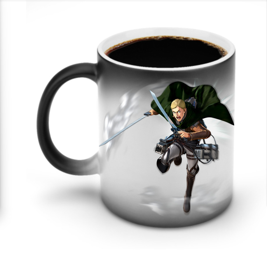 （画像用） 進撃の巨人 エルヴィン・スミス Attack on Titan Erwin Smith 温度変色マグカップ