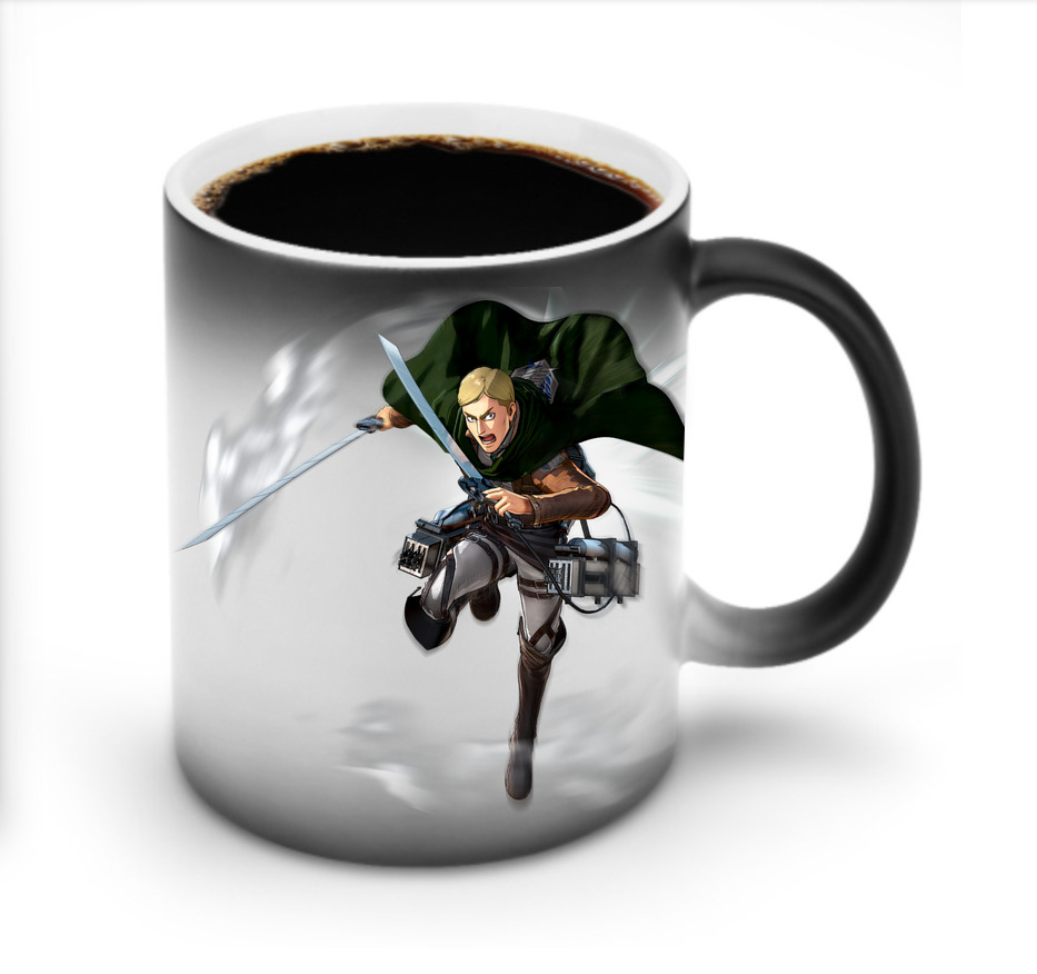 （画像用） 進撃の巨人 エルヴィン・スミス Attack on Titan Erwin Smith 温度変色マグカップ