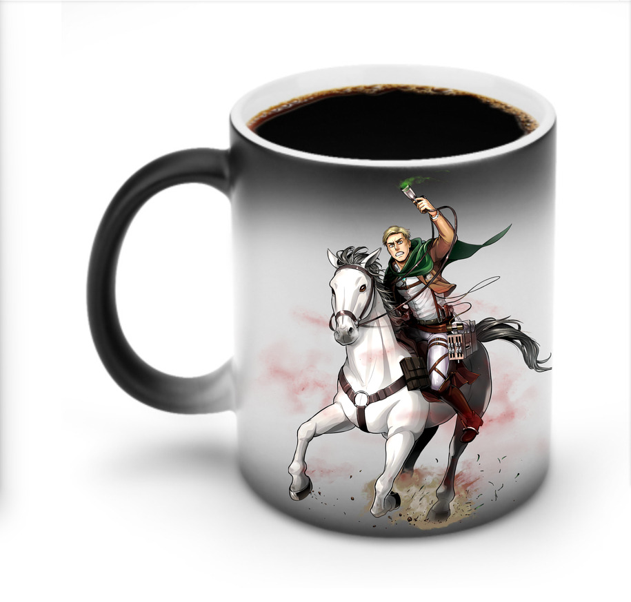 （画像用） 進撃の巨人 エルヴィン・スミス Attack on Titan Erwin Smith 温度変色マグカップ
