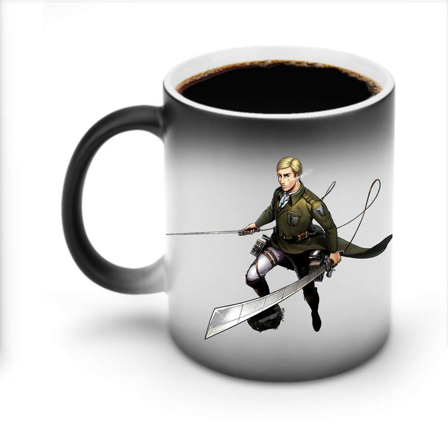 （画像用） 進撃の巨人 エルヴィン・スミス Attack on Titan Erwin Smith 温度変色マグカップ