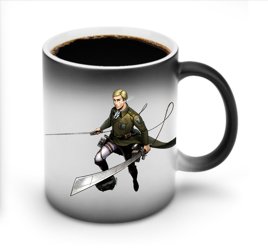（画像用） 進撃の巨人 エルヴィン・スミス Attack on Titan Erwin Smith 温度変色マグカップ