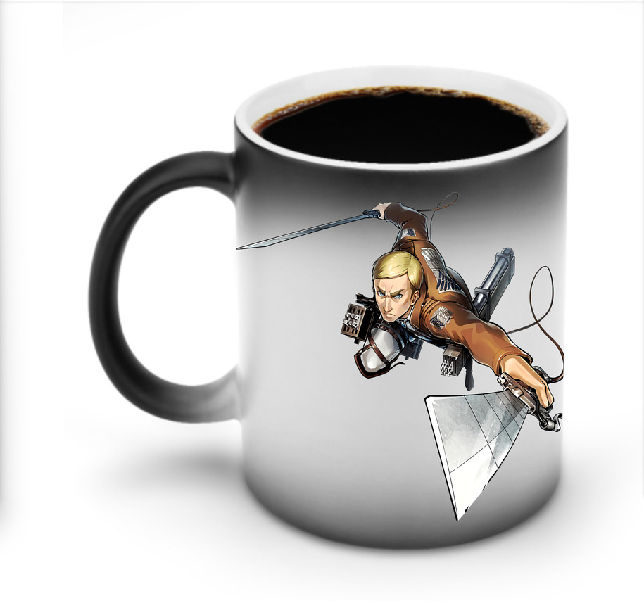 （画像用） 進撃の巨人 エルヴィン・スミス Attack on Titan Erwin Smith 温度変色マグカップ