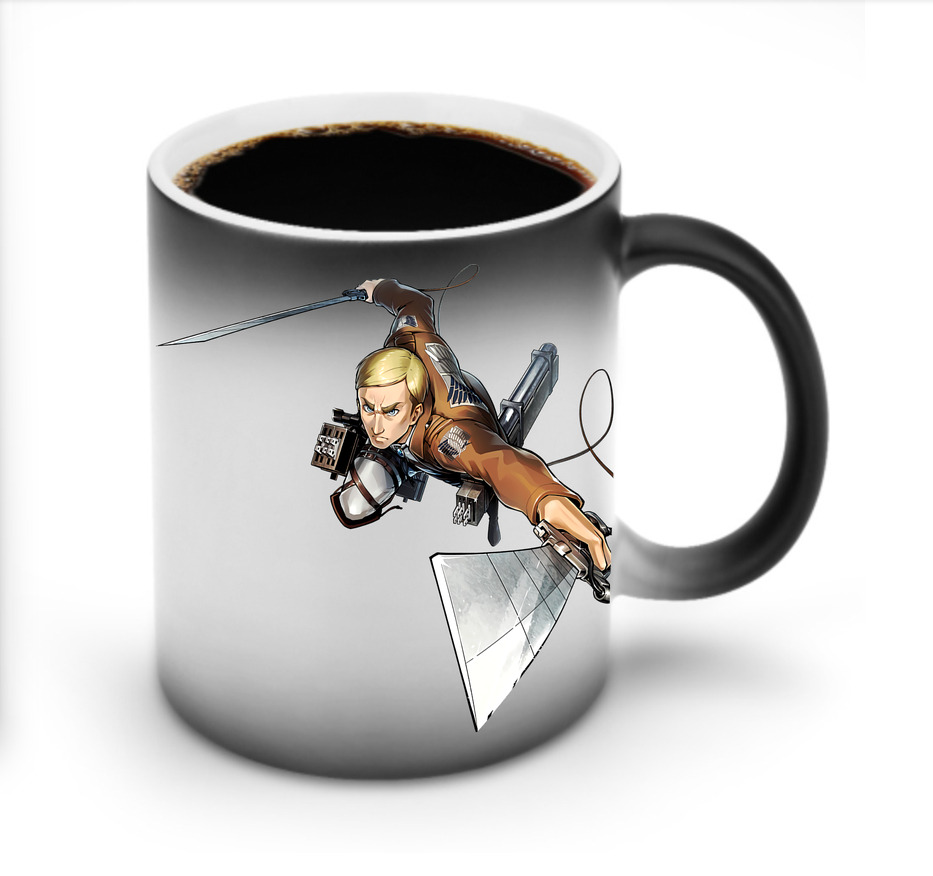 （画像用） 進撃の巨人 エルヴィン・スミス Attack on Titan Erwin Smith 温度変色マグカップ