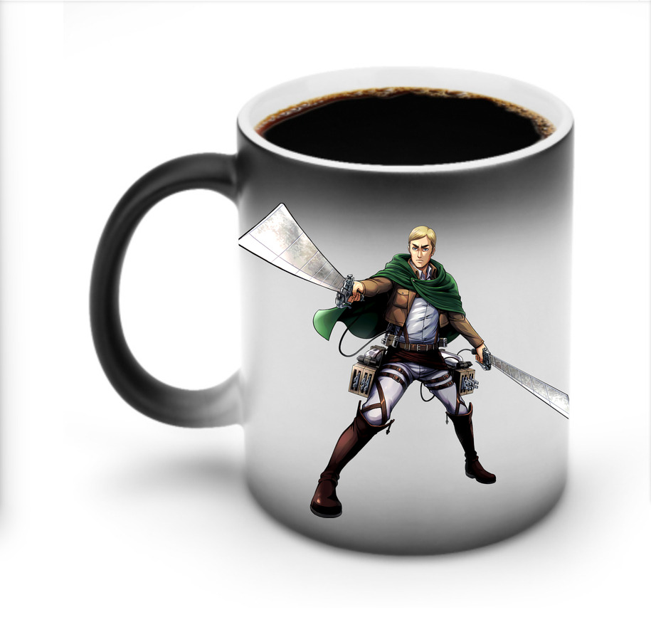 （画像用） 進撃の巨人 エルヴィン・スミス Attack on Titan Erwin Smith 温度変色マグカップ
