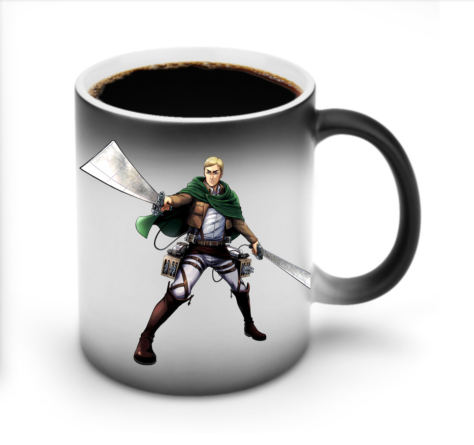 （画像用） 進撃の巨人 エルヴィン・スミス Attack on Titan Erwin Smith 温度変色マグカップ