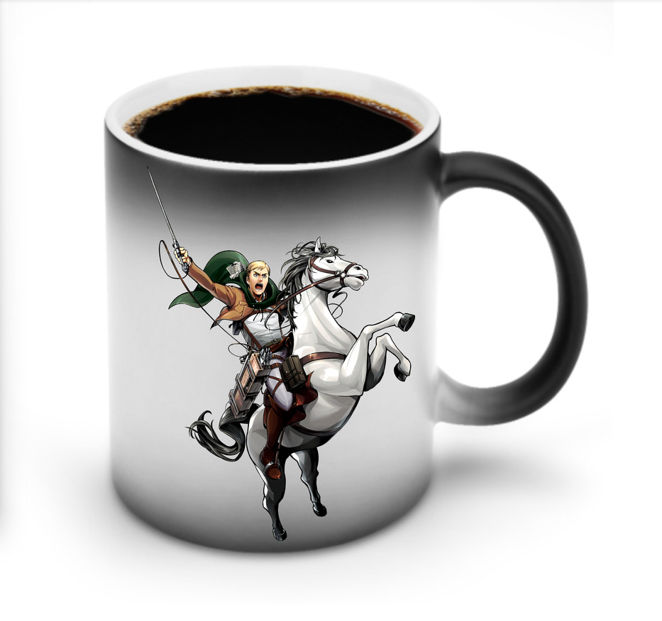 （画像用） 進撃の巨人 エルヴィン・スミス Attack on Titan Erwin Smith 温度変色マグカップ
