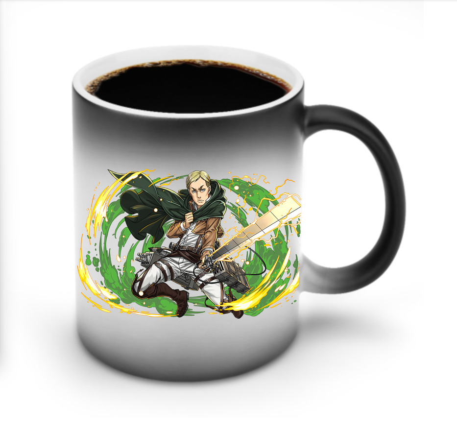 （画像用） 進撃の巨人 エルヴィン・スミス Attack on Titan Erwin Smith 温度変色マグカップ