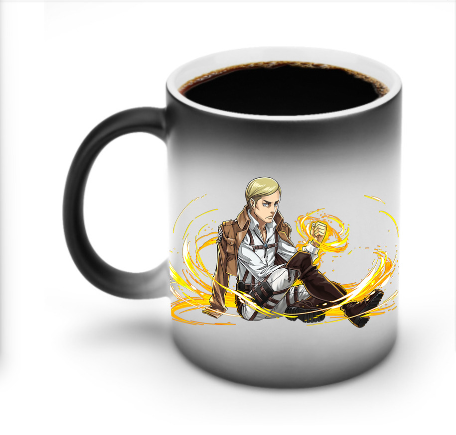 （画像用） 進撃の巨人 エルヴィン・スミス Attack on Titan Erwin Smith 温度変色マグカップ