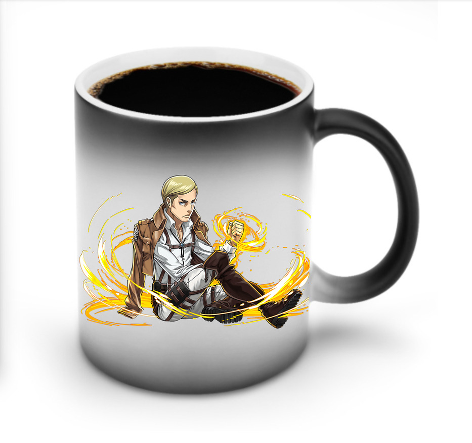 （画像用） 進撃の巨人 エルヴィン・スミス Attack on Titan Erwin Smith 温度変色マグカップ