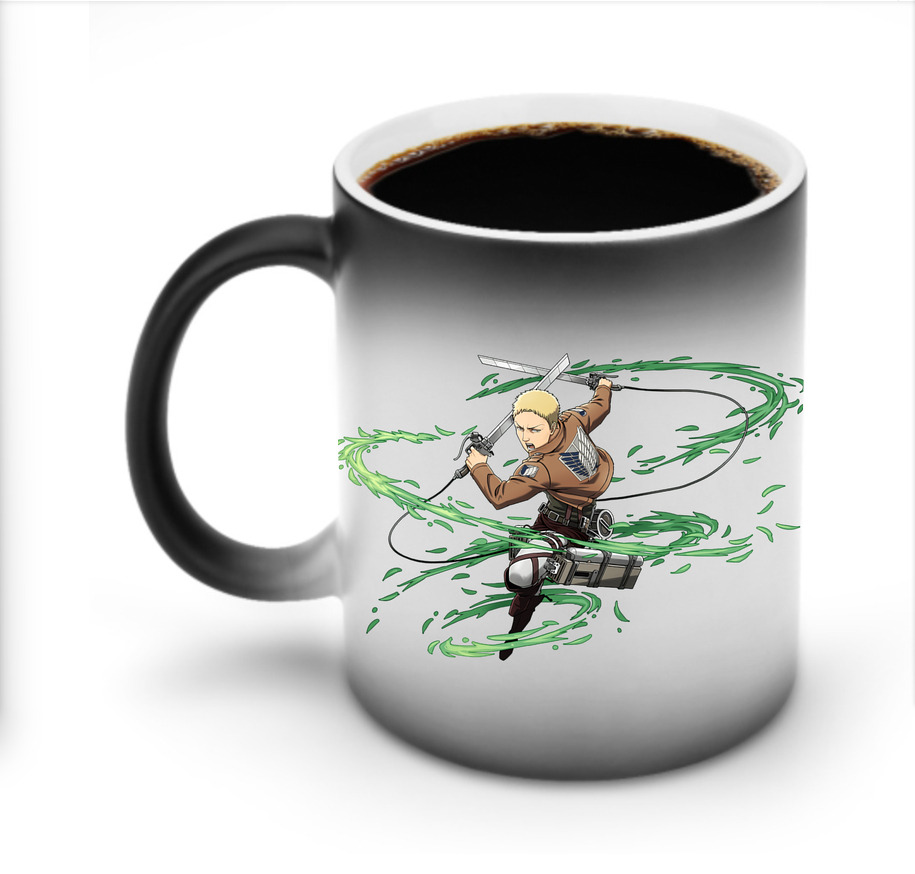 （画像用） 進撃の巨人 ライナー・ブラウン Attack on Titan Reiner Braun 温度変色マグカップ