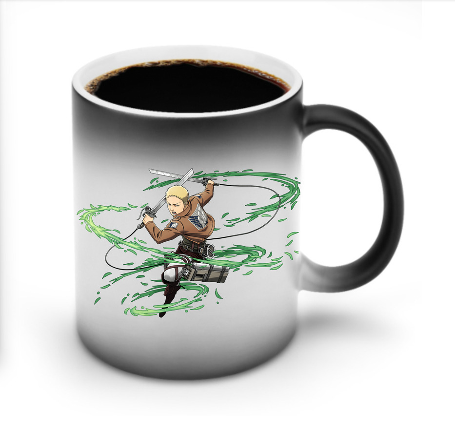 （画像用） 進撃の巨人 ライナー・ブラウン Attack on Titan Reiner Braun 温度変色マグカップ