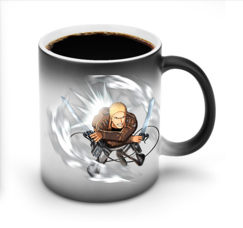 （画像用） 進撃の巨人 ライナー・ブラウン Attack on Titan Reiner Braun 温度変色マグカップ