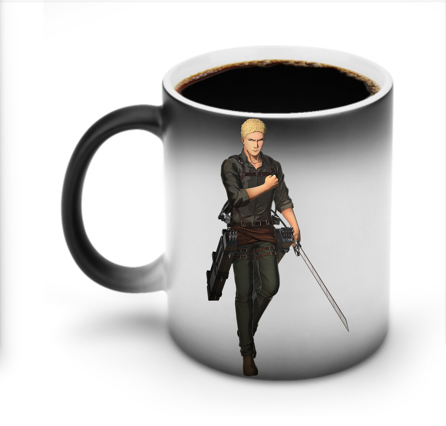 （画像用） 進撃の巨人 ライナー・ブラウン Attack on Titan Reiner Braun 温度変色マグカップ