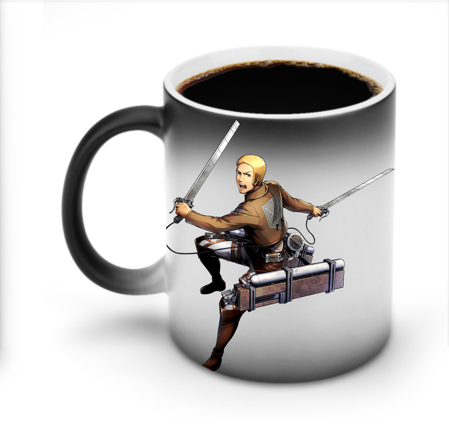 （画像用） 進撃の巨人 ライナー・ブラウン Attack on Titan Reiner Braun 温度変色マグカップ