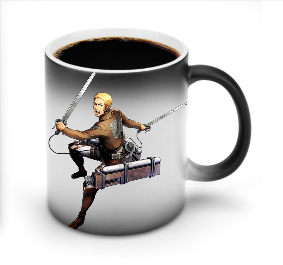 （画像用） 進撃の巨人 ライナー・ブラウン Attack on Titan Reiner Braun 温度変色マグカップ