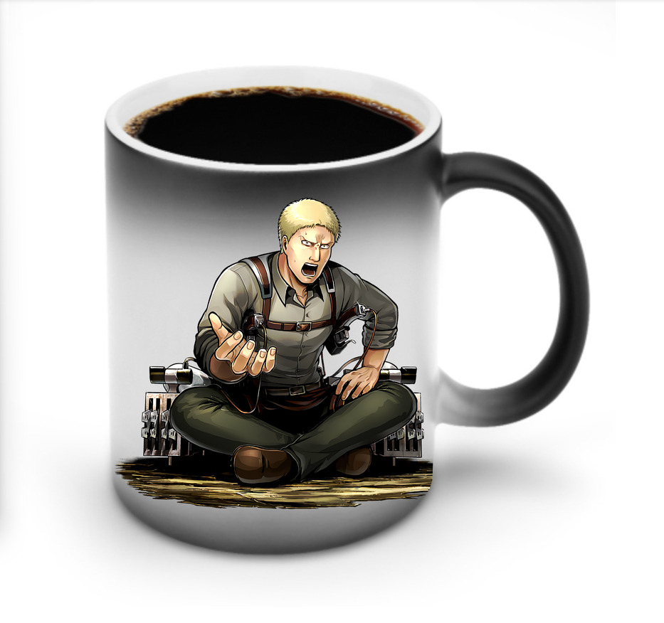 （画像用） 進撃の巨人 ライナー・ブラウン Attack on Titan Reiner Braun 温度変色マグカップ