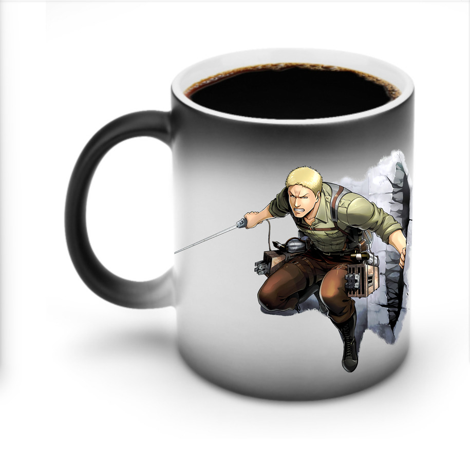 （画像用） 進撃の巨人 ライナー・ブラウン Attack on Titan Reiner Braun 温度変色マグカップ