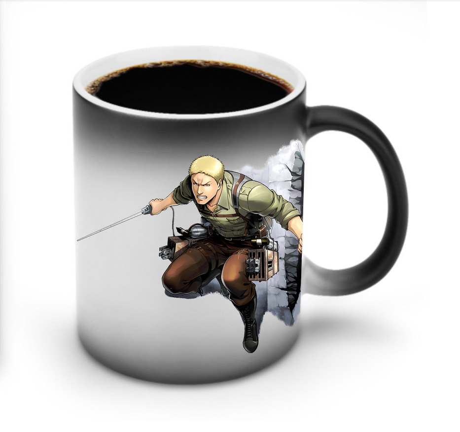 （画像用） 進撃の巨人 ライナー・ブラウン Attack on Titan Reiner Braun 温度変色マグカップ