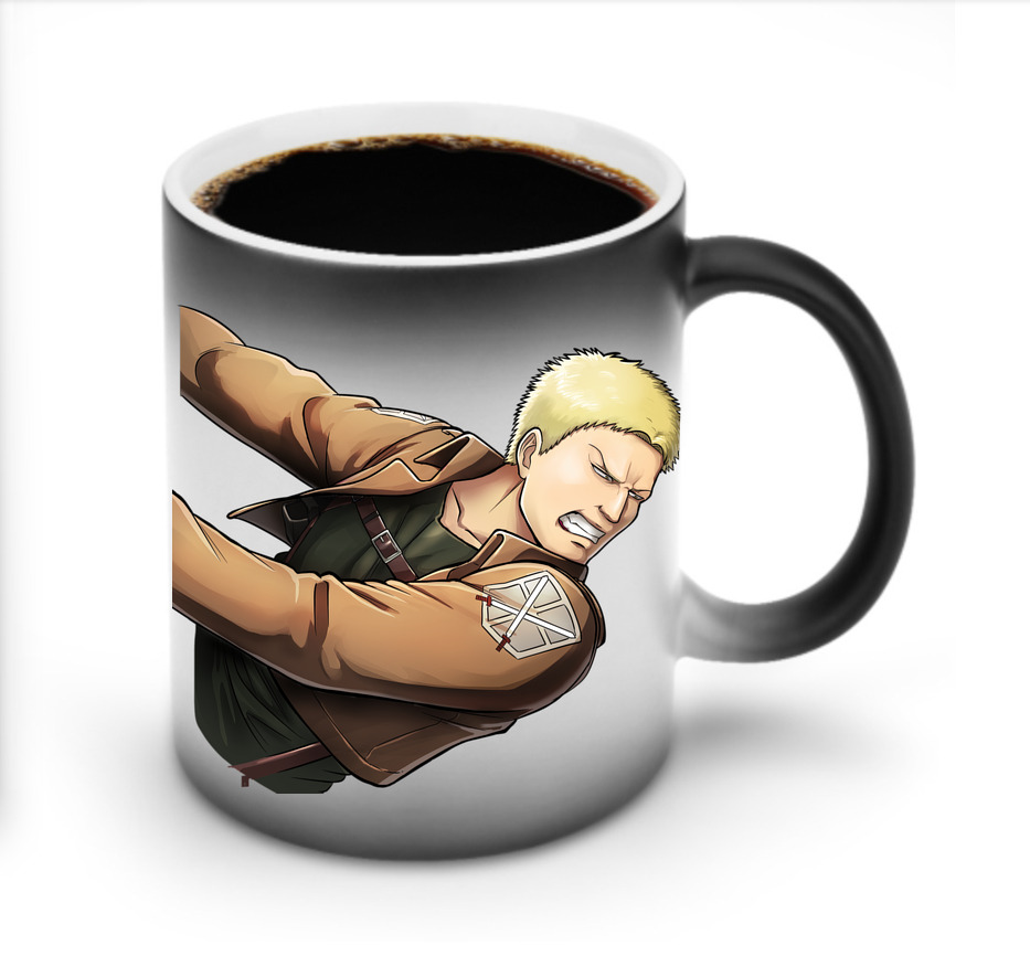 （画像用） 進撃の巨人 ライナー・ブラウン Attack on Titan Reiner Braun 温度変色マグカップ