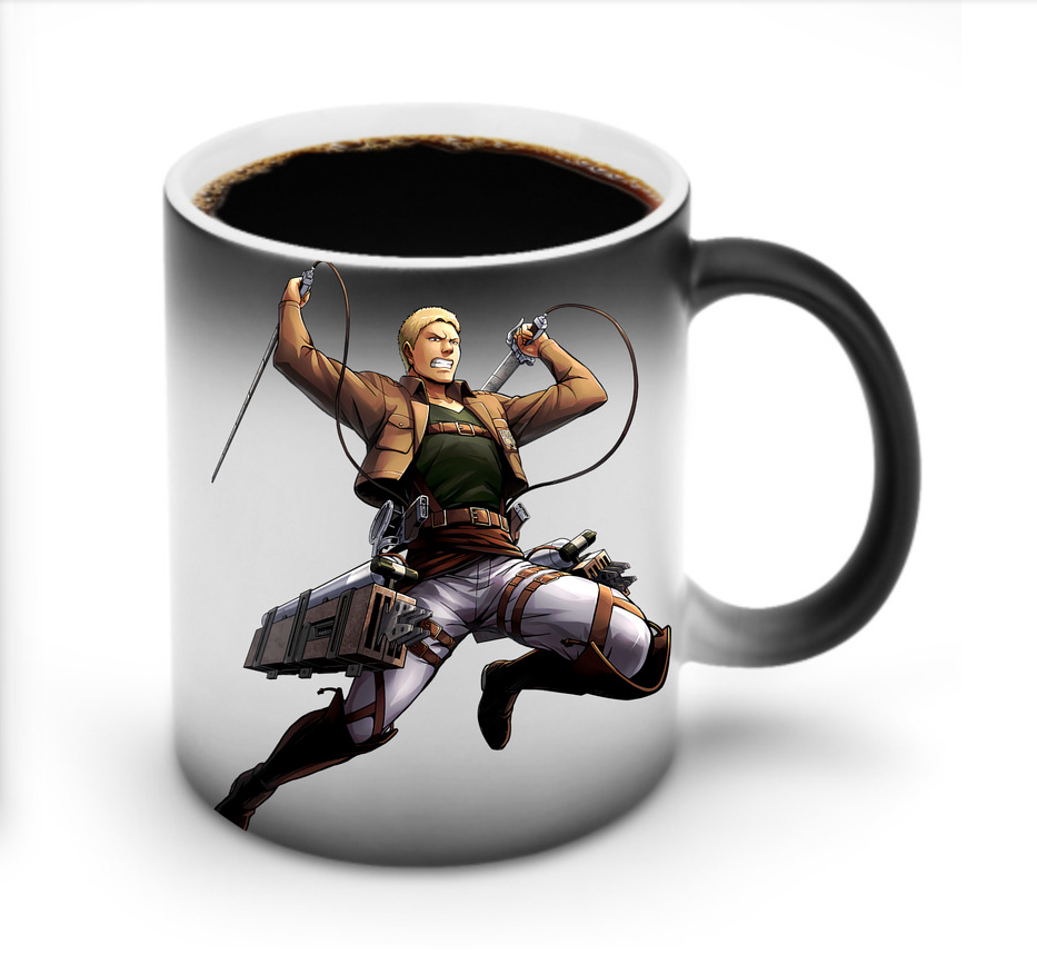 （画像用） 進撃の巨人 ライナー・ブラウン Attack on Titan Reiner Braun 温度変色マグカップ
