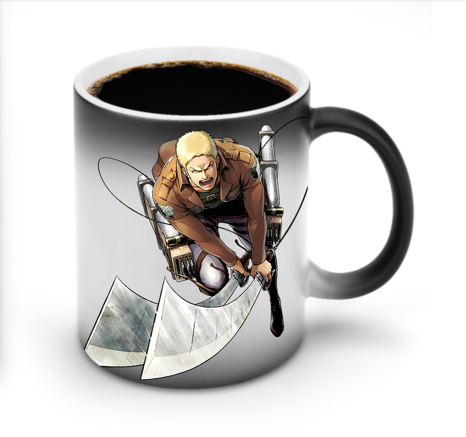 （画像用） 進撃の巨人 ライナー・ブラウン Attack on Titan Reiner Braun 温度変色マグカップ