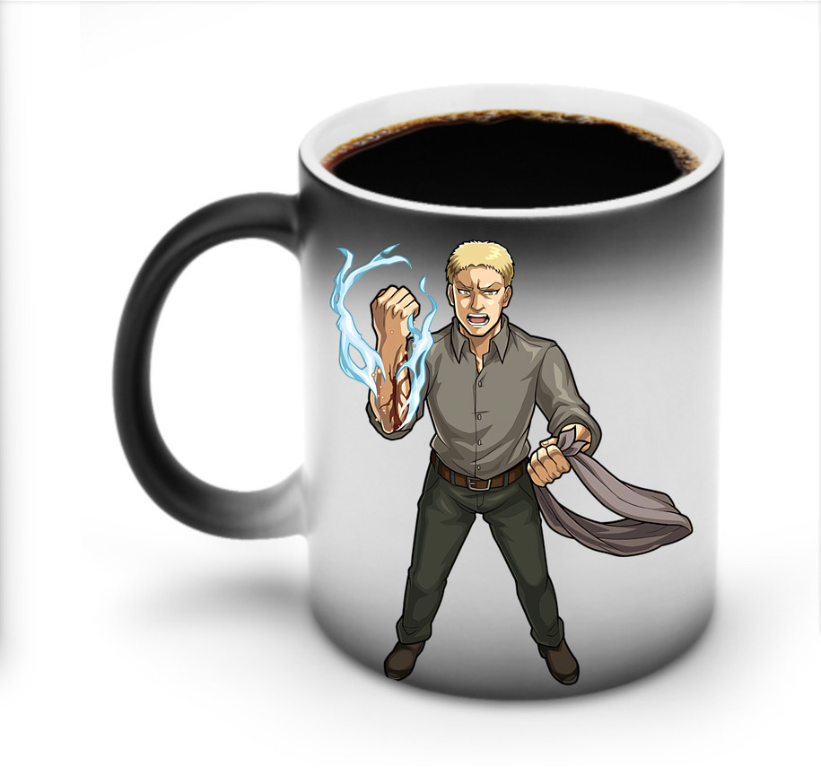 （画像用） 進撃の巨人 ライナー・ブラウン Attack on Titan Reiner Braun 温度変色マグカップ