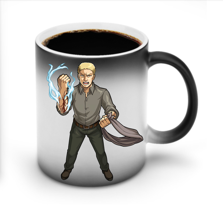 （画像用） 進撃の巨人 ライナー・ブラウン Attack on Titan Reiner Braun 温度変色マグカップ