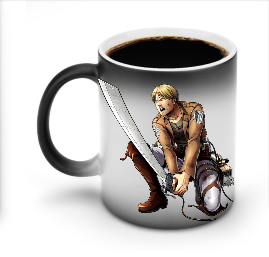 （画像用） 進撃の巨人 ミケ·ザカリアス Attack on Titan Mike Zakarius 温度変色マグカップ