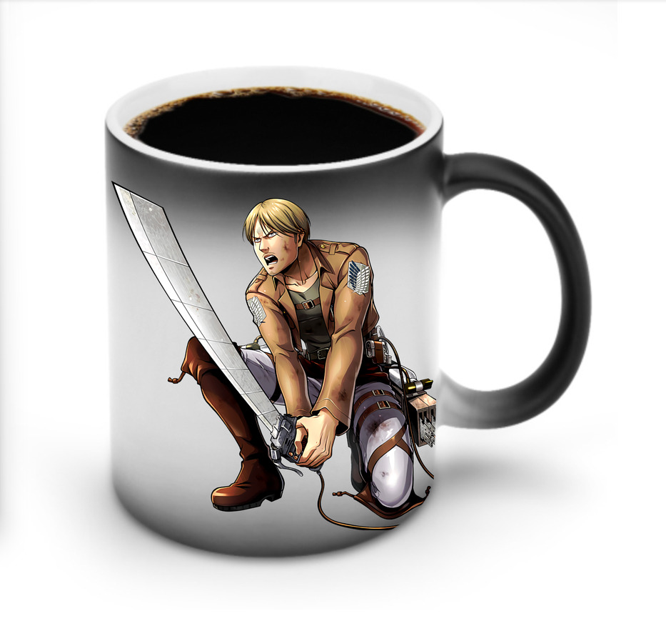 （画像用） 進撃の巨人 ミケ·ザカリアス Attack on Titan Mike Zakarius 温度変色マグカップ