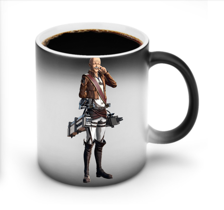 （画像用） 進撃の巨人 ドット·ピクシス Attack on Titan Dot Pixis 温度変色マグカップ