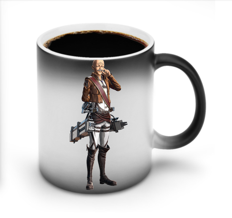 （画像用） 進撃の巨人 ドット·ピクシス Attack on Titan Dot Pixis 温度変色マグカップ