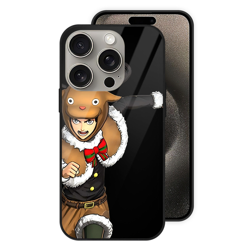 （画像用） 進撃の巨人 エレン･イェーガー Attack on Titan Eren Jäger 【iPhone15Pro対応】スマホケース 耐衝撃＆黄変防止 背面ガラス