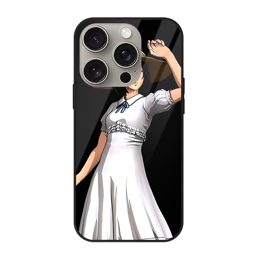 （画像用） 進撃の巨人 ミカサ·アッカーマン Attack on Titan Mikasa Ackerman 【iPhone15Pro対応】スマホケース 耐衝撃＆黄変防止 背面ガラス