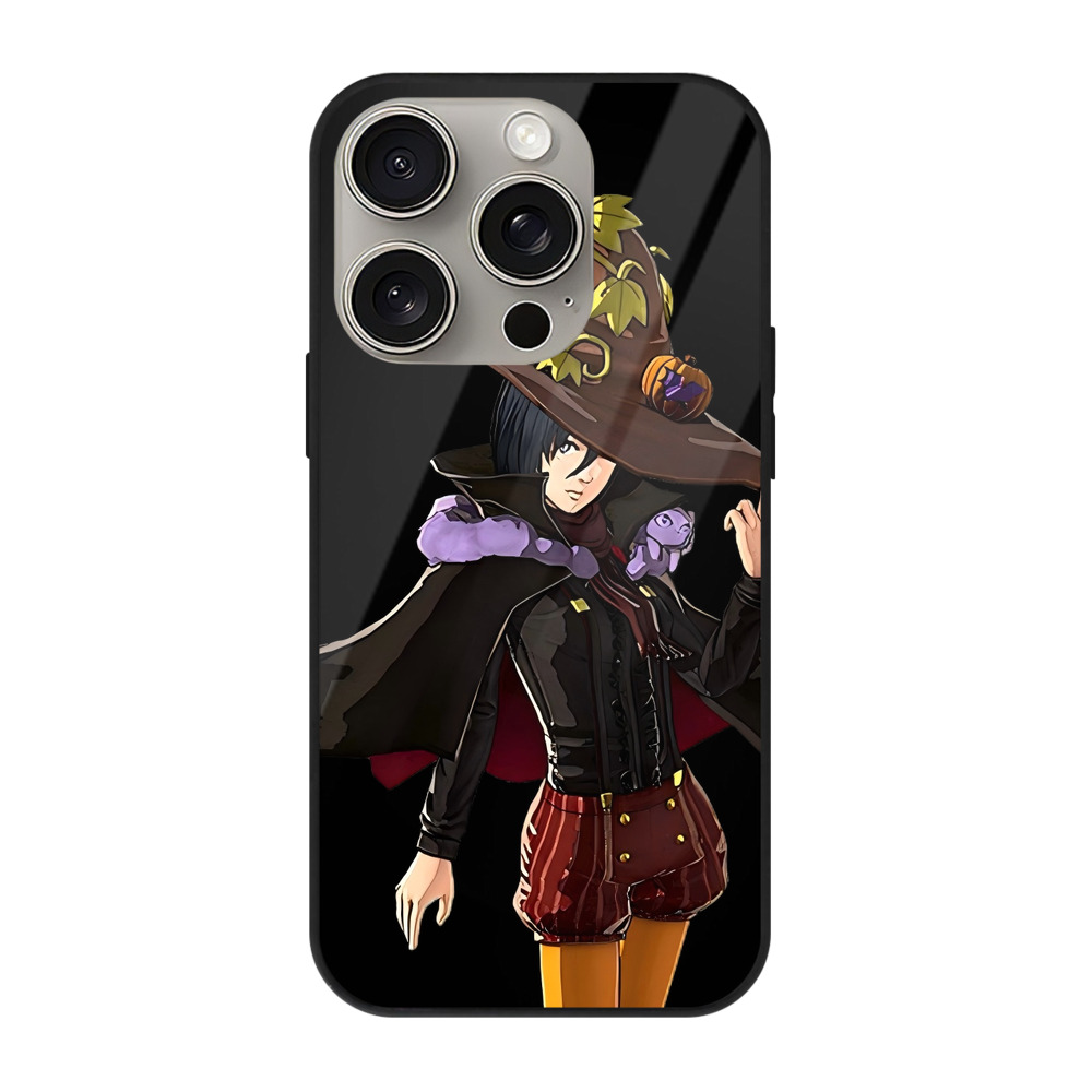 （画像用） 進撃の巨人 ミカサ·アッカーマン Attack on Titan Mikasa Ackerman 【iPhone15Pro対応】スマホケース 耐衝撃＆黄変防止 背面ガラス